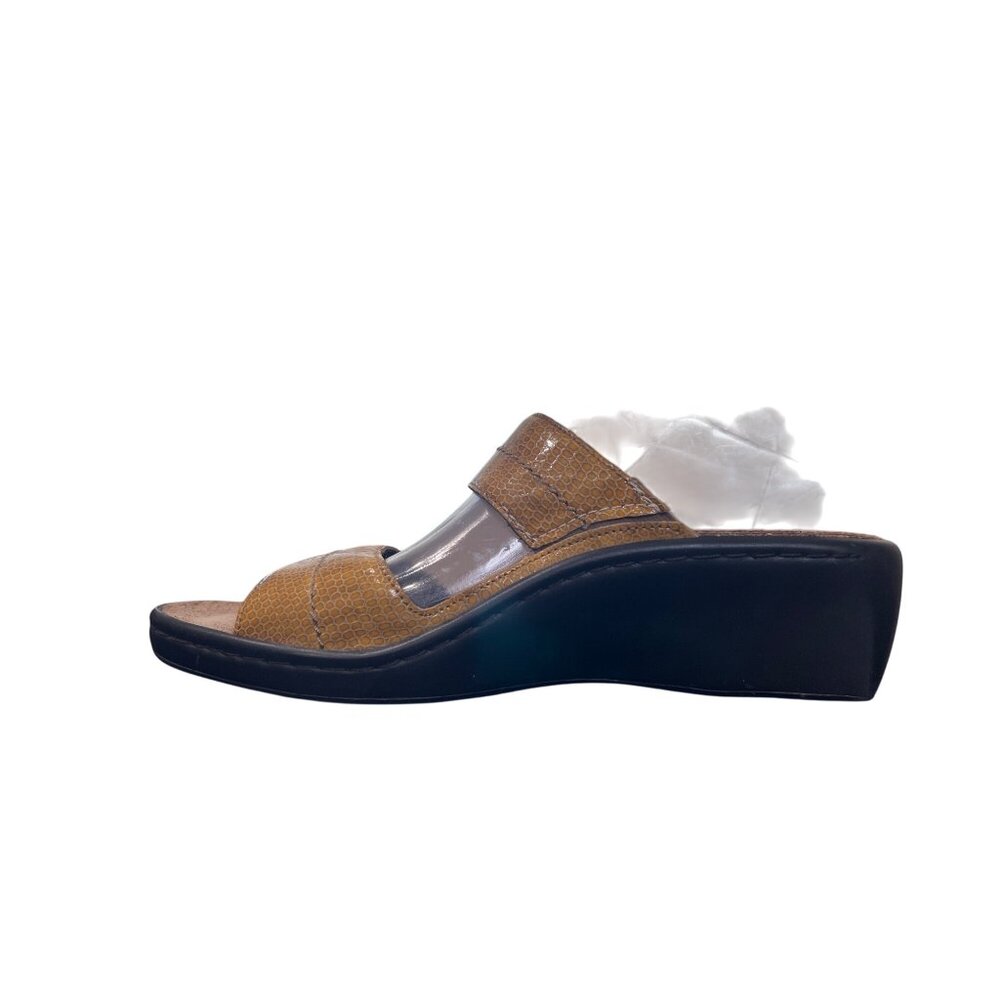 Mephisto Ularia Mobils Sandal Yellow Textured Leather AirRelax 40 EU / 9.5-10 US - Picture 9 of 9